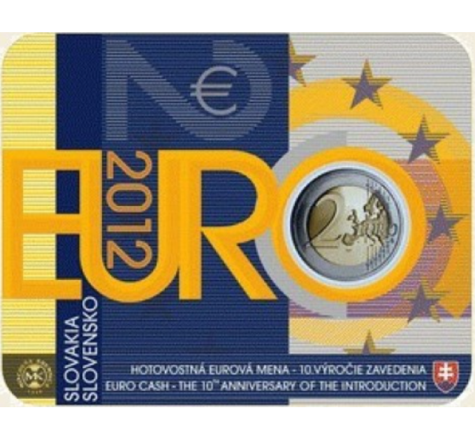 Eslovaquia 2 euros BU 2012 - 10 años de efectivo en euros por 31.00 € ✅