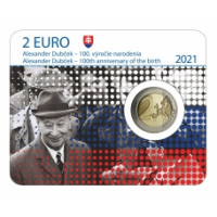 Eslovaquia 2 euros BU 2021 - Centenario del nacimiento de Alexander Dubchek Eslovaquia 2 euros BU 2021 - Centenario del nacimiento de Alexander Dubchek