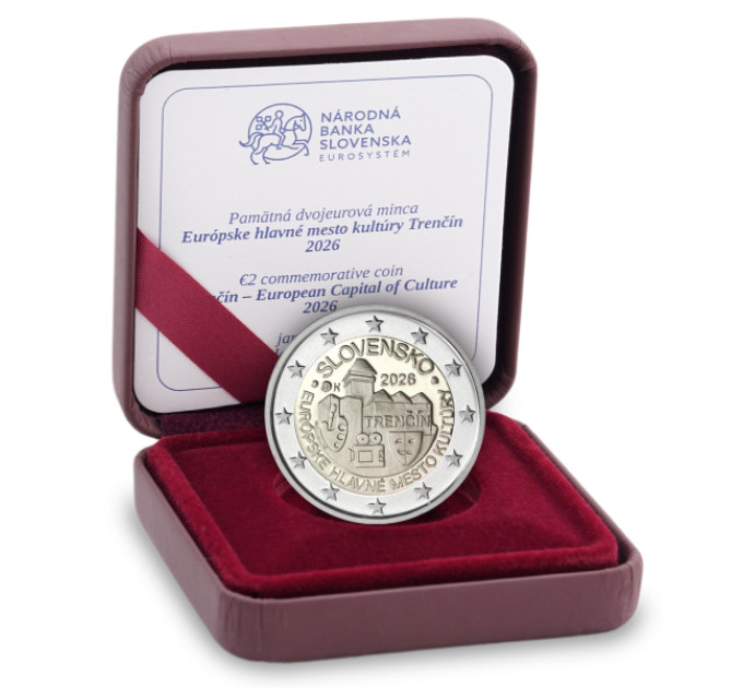 Eslovaquia 2 Euro proof 2026 - Trencin por 160.00 € ✅