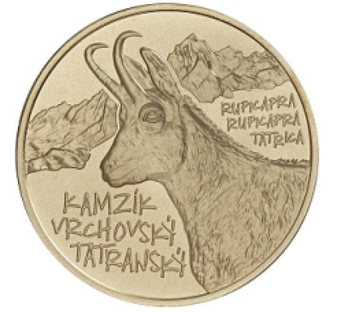 Eslovaquia 5 euros UNC 2022 - Fauna y Flora en Eslovaquia - Gamuza de las tierras altas de Tatra por 11.00 € ✅