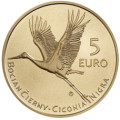 Eslovaquia 5 euros UNC 2023 - Fauna y Flora en Eslovaquia - Cigüeña negra por 8.50 € ✅