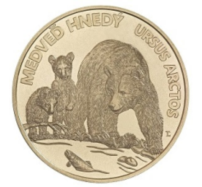 Eslovaquia 5 euros UNC 2023 - Fauna y Flora en Eslovaquia - Oso café por 7.50 € ✅