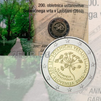 Eslovenia 2 euros BU 2010 - 200 Años Ljubljana Botanical Gardens