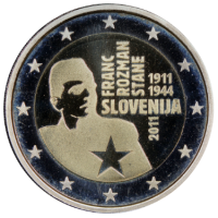 Slovenia 2 euro proof 2011 - 100th Anniversary of the Birth of Franc Rozman