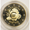 Eslovenia 2 euros proof 2012 - 10 Años de Euro Cash por 35.00 € ✅
