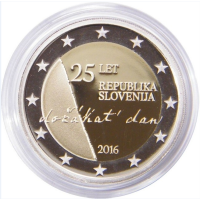Eslovenia 2 euros proof 2016 - 25 años de Independencia