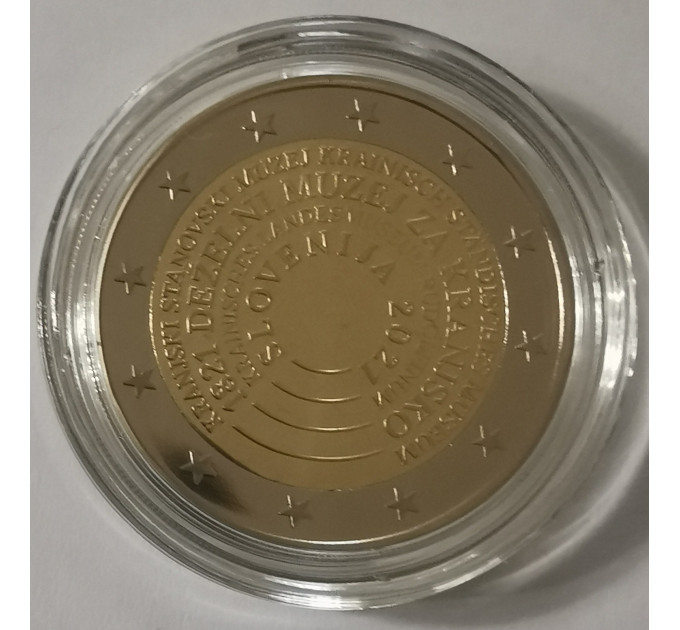 Slovenia 2 euro proof 2021 - 200 years of the National Museum of Slovenia for 29.50 € ✅