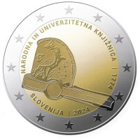 Slovenia 2 euro proof 2024 - 250th Anniversary of the National and University Library