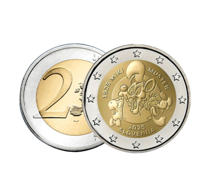 Eslovenia 2 euros UNC 2025 - MIKI MUSTER por 3.50 € ✅