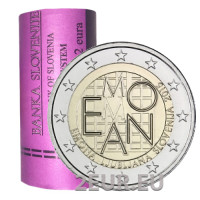 Slovenia 2 euro Roll 2015 - 2000 Years of Emona - Ljubljana Slovenia 2 euro Roll 2015 - 2000 Years of Emona - Ljubljana