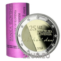 Eslovenia 2 euros Rollo 2016 - 25 Aniversario de la Independencia