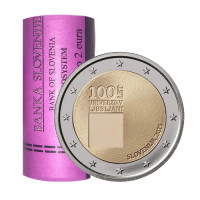 Slovenia 2 euro Roll 2019 - 100th anniversary of the foundation of the University of Ljubljana Slovenia 2 euro Roll 2019 - 100th anniversary of the foundation of the University of Ljubljana