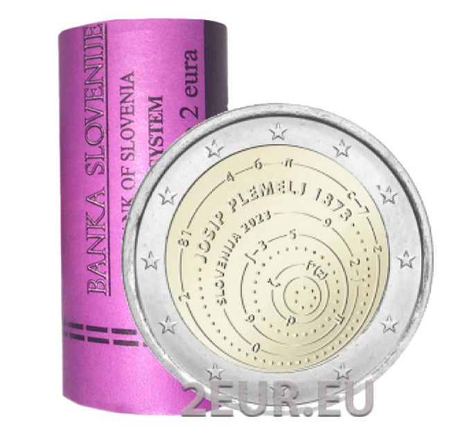 Eslovenia 2 euros Rollo 2023 - 150 aniversario del nacimiento de Josip Plemle por 59.00 € ✅
