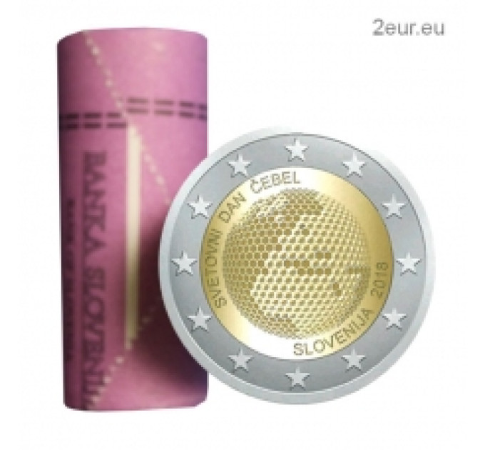 Slovenia 2 euro Roll 2018 - World Bee Day for 62.50 € ✅