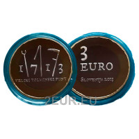 Eslovenia 3 euros proof 2013 - 300 Aniversario de la Revuelta Campesina de Tolmin