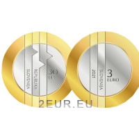 Eslovenia 3 euros proof 2021 - 30 aniversario de la República de Eslovenia