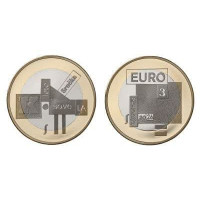 Eslovenia 3 euros UNC 2026 - Srechko Kosovela