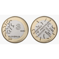 Eslovenia 3 euros UNC 2025 - Nova Gorica – Gorizia