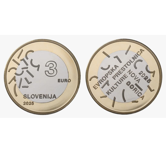 Eslovenia 3 euros UNC 2025 - Nova Gorica – Gorizia por 4.90 € ✅