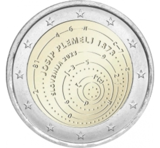 Eslovenia 2 euros UNC 2023 - 150 aniversario del nacimiento de Josip Plemle por 3.50 € ✅