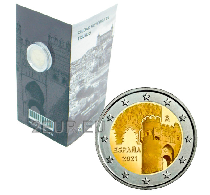 España 2 euros proof 2021 - Ciudad Histórica de Toledo por 59.00 € ✅