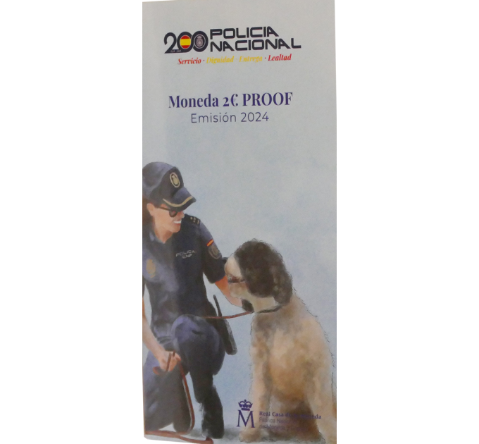 España 2 euros proof 2024 - Cuerpo Nacional de Policía por 26.00 € ✅