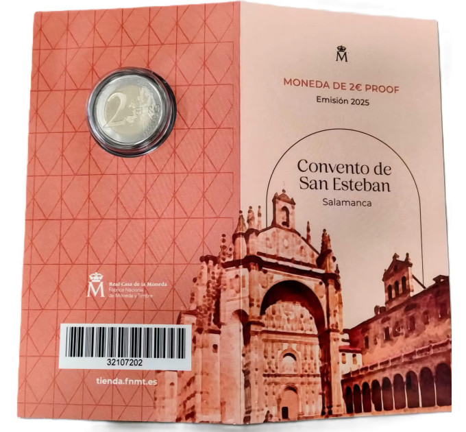 España 2 euros proof 2025 - Casco antiguo de Salamanca por 27.00 € ✅
