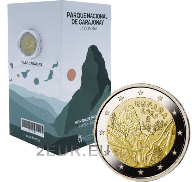 España 2 euros proof 2022 - Parque Nacional de Garajonay por 35.00 € ✅
