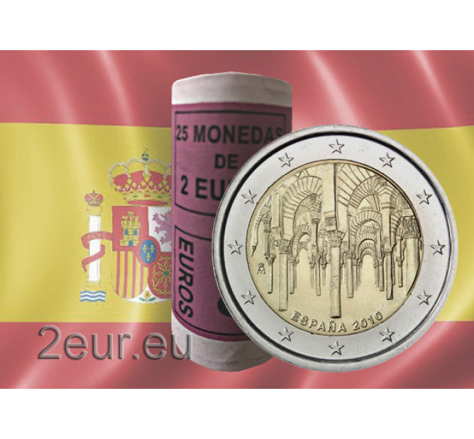 España 2 euros rollo 2010 - Centro histórico de Córdoba por 95.00 € ✅