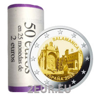 España 2 euros rollo 2025 - Casco antiguo de Salamanca