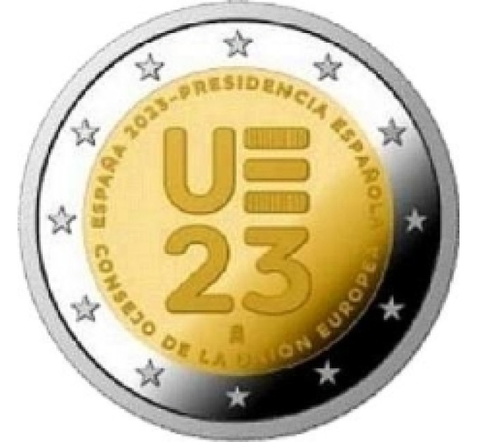 España 2 euros UNC 2023 - Presidencia española del Consejo de la UE por 4.50 € ✅