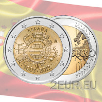 Spain 2 euro roll 2012 - 10 Years of Euro Cash