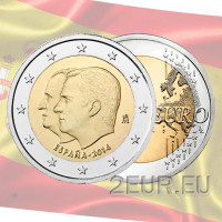 España 2 euros UNC 2014 - Sucesión al Trono del Rey Felipe VI