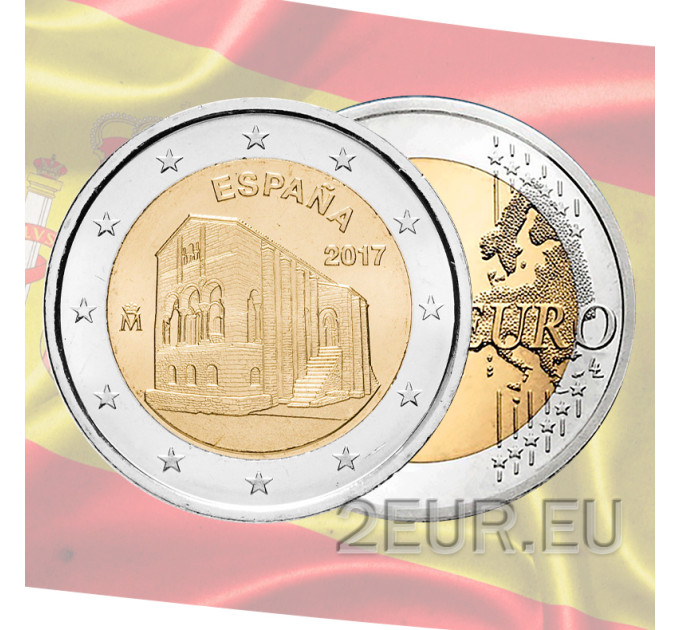 España 2 euros UNC 2017 - Monumentos de Oviedo y Reino de Asturias por 6.90 € ✅