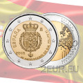 Spain 2 euro UNC 2018 - 50th Birthday of Felipe VI of Spain for 9.50 € ✅
