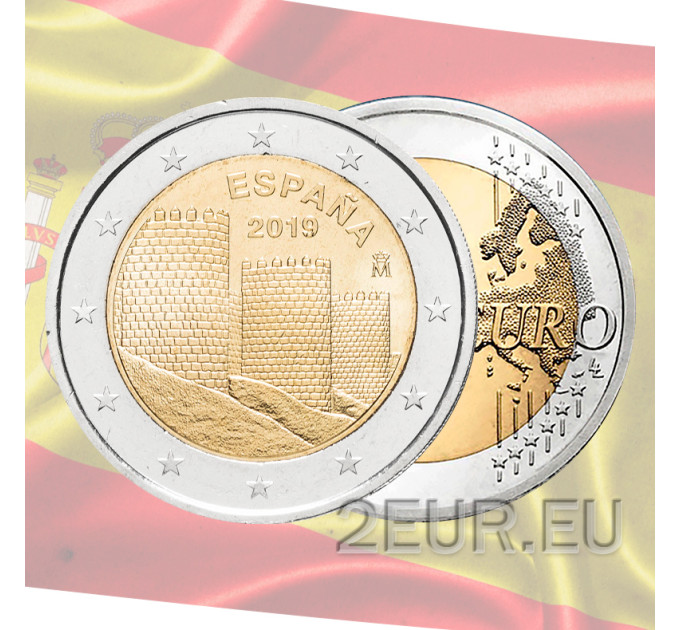 España 2 euros UNC 2019 - El Casco Viejo de Ávila y sus Iglesias Extramuros por 6.00 € ✅