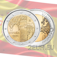 Spain 2 euro UNC 2021 - Historic City of Toledo Spain 2 euro UNC 2021 - Historic City of Toledo