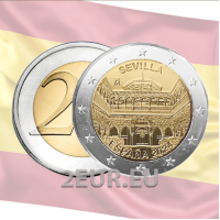 Spain 2 euro UNC 2024 - Seville Cathedral Spain 2 euro UNC 2024 - Seville Cathedral
