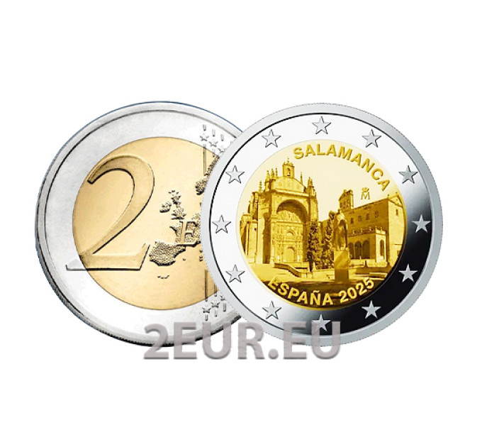 España 2 euros UNC 2025 - Casco antiguo de Salamanca por 3.50 € ✅