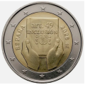 España 2 euros UNC 2026 - Artículo 49: Discapacidad, protección, derechos e inclusión por 4.00 € ✅