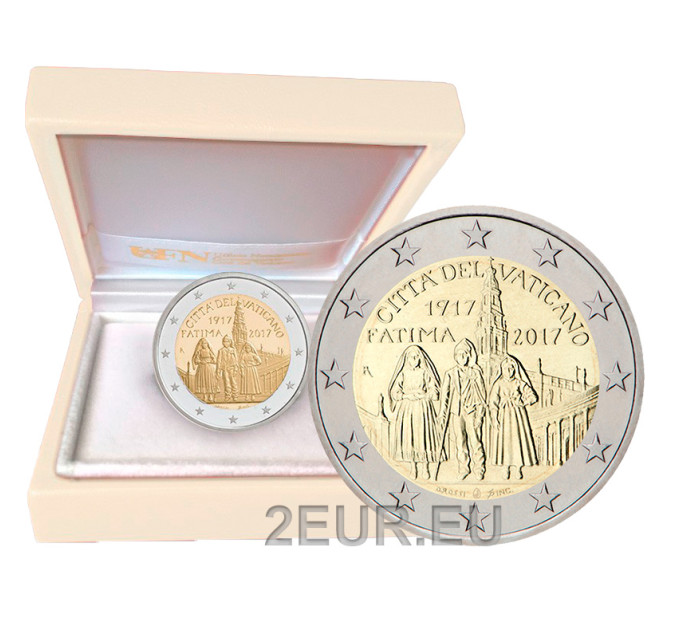 Vatican 2 euro proof 2017 - Centenary of the Marian Apparitions of Fatima for 199.00 € ✅