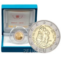 Vaticano 2 euros proof 2019 - 25 Aniversario de la Restauración de la Capilla Sixtina