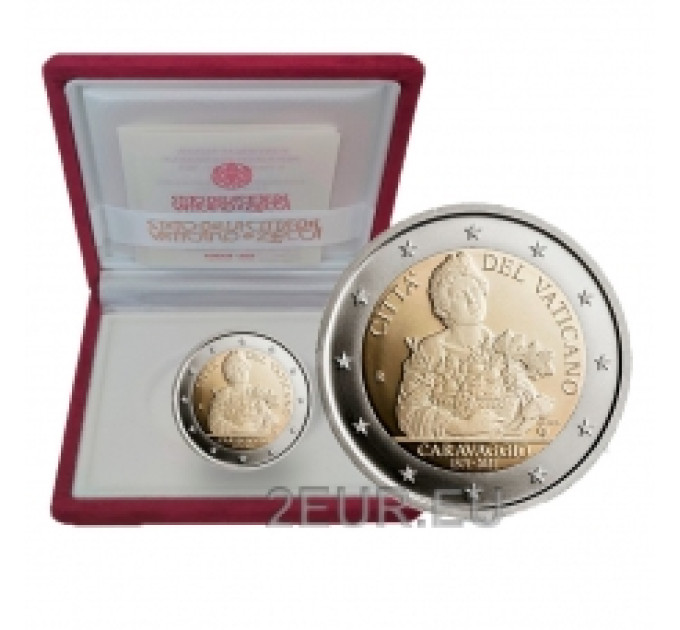 Vaticano 2 euros proof 2021 - 450 aniversario del nacimiento de Caravaggio por 59.00 € ✅
