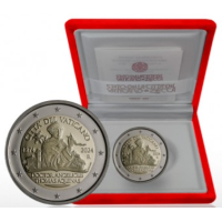 Vatican 2 euro proof 2024 - 750th Anniversary of the Death of Saint Thomas Aquinas