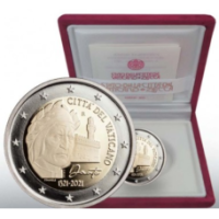 Vaticano 2 euros proof 2021 - 700 Aniversario de la Muerte de Dante Alighieri