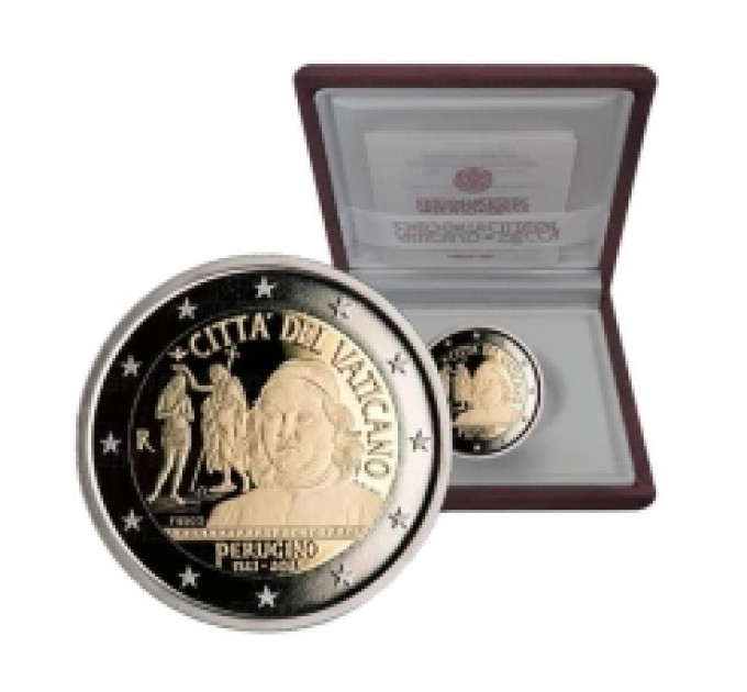 Vaticano 2 euros proof 2023 - 500° aniversario de la muerte de Pietro Perugino por 53.00 € ✅