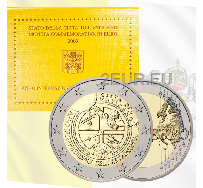 Vaticano 2 euros BU 2009 - Año Internacional de la Astronomía por 85.00 € ✅
