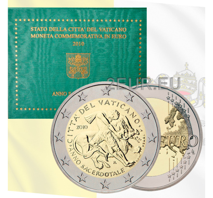 Vatican 2 euro BU 2010 - The Year for Priests for 49.00 € ✅