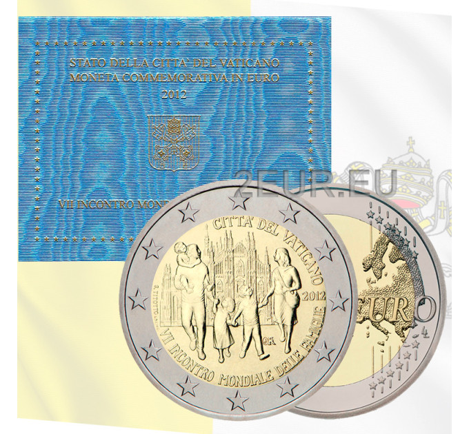 Vatican 2 euro BU 2012 - 7th World Meeting of Families - Milan for 43.00 € ✅