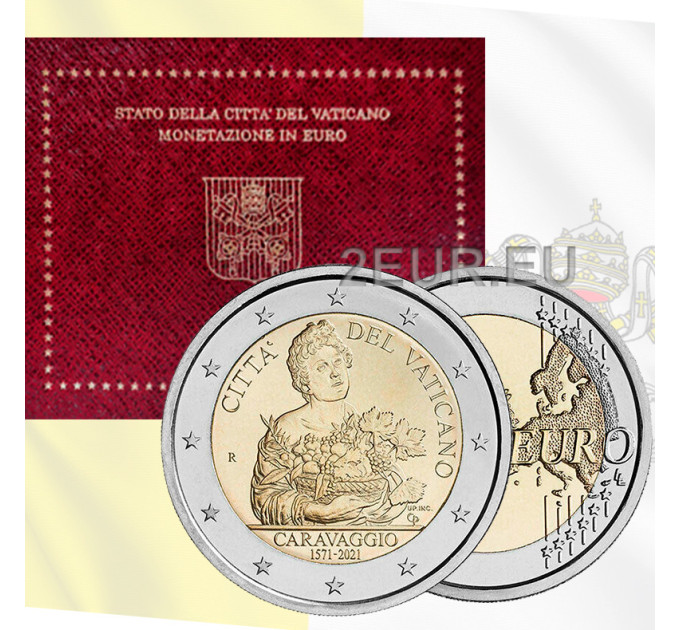 Vatican 2 euro BU 2021 - 450th anniversary of the birth of Caravaggio for 35.00 € ✅